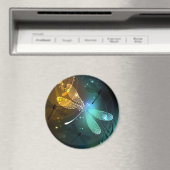 Aimant Vol de libellule verte lumineuse (In Situ (Lave-vaisselle))