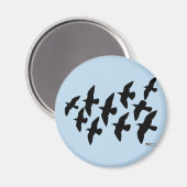 Aimant Vol de pigeons (Recto/Verso)