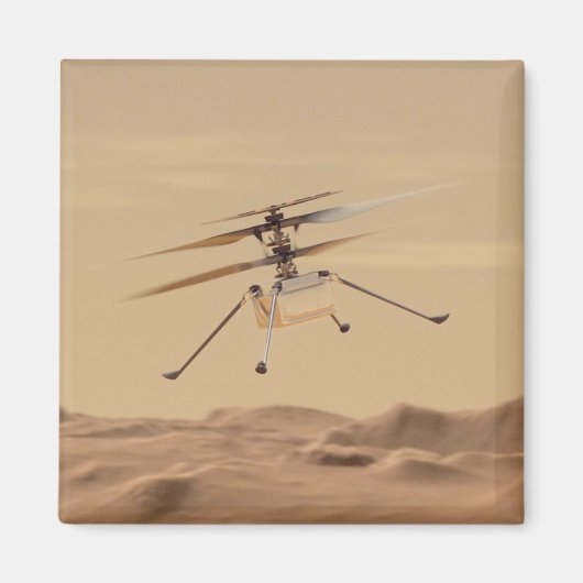 Aimant Vol d'hélicoptère Mars Ingéniity (Devant)