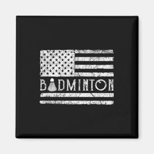 Aimant Volants de badminton américains drapeau américain 
