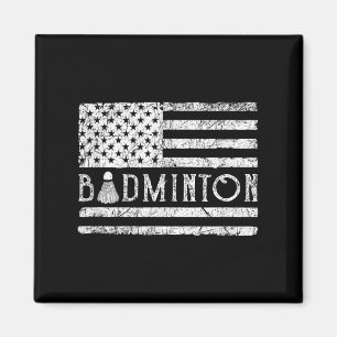 Aimant Volants de badminton américains drapeau américain