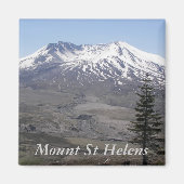 Aimant Volcan du mont Sainte-Hélène couvert de neige (Devant)