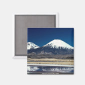 Aimant Volcan Parinacotta, Chili (Recto/Verso)