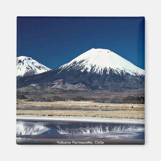 Aimant Volcan Parinacotta, Chili (Devant)