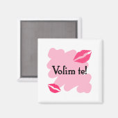 Aimant Volim te - Croate Je t'aime (Recto/Verso)