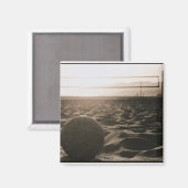 Aimant Volley-ball dans le sable (Recto/Verso)