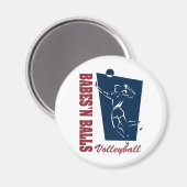 Aimant Volley-ball féminin (Recto/Verso)