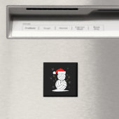 Aimant Volley-ball Snowman Xmas (In Situ (Lave-vaisselle))
