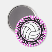 Aimant volley-ball tribal (Recto/Verso)