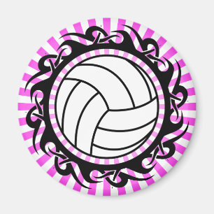 Aimant volley-ball tribal