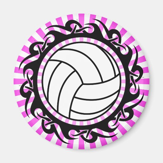 Aimant volley-ball tribal (Devant)