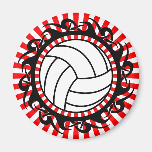 Aimant volley-ball tribal (Devant)