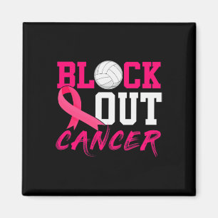Aimant Volleyball Cancer du sein Sensibilisation Bloquer