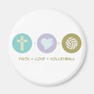 Aimant Volleyball d'amour de foi