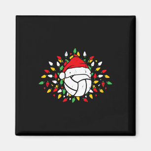 Aimant Volleyball Santa Hat Xmas Les amateurs de sport pr