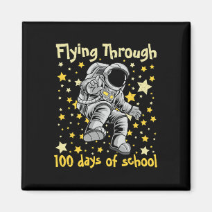 Aimant Vols À Travers 100 Jours D'École 100E Jour Astron