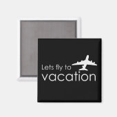 Aimant Vols en vacances (Recto/Verso)