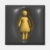 Aimant Volume, fille, femme (Devant)