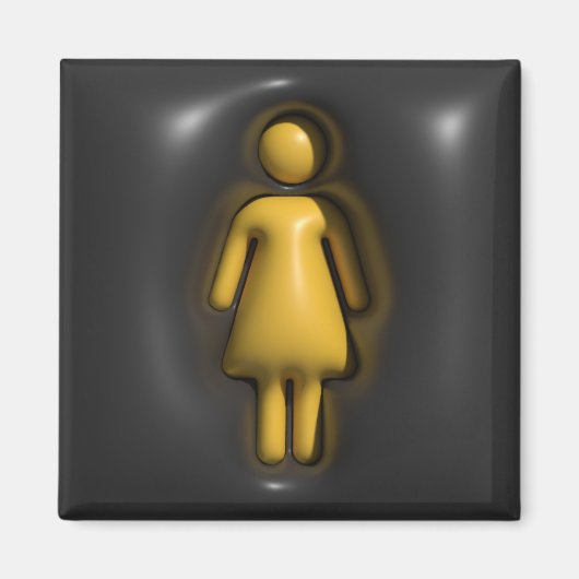 Aimant Volume, fille, femme (Devant)