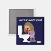 Aimant Vomissement de peur d'oublier l'aimant sobriété (Recto/Verso)