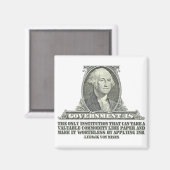 Aimant Von Mises sur la monnaie papier (Recto/Verso)