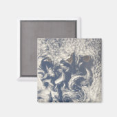 Aimant Vortices nuageuses dans la région des Canaries (Recto/Verso)