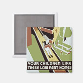 Aimant Vos Enfants Aiment Ces Maisons À Basse Location (Recto/Verso)