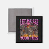 Aimant Vos orteils drôle de chat mème contrefaçon graphiq (Recto/Verso)