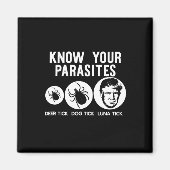 Aimant Vos Parasites Anti-Trump Résistent T-Shirt Drôle G (Devant)