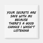 Aimant Vos Secrets Sont En Sécurité Avec Moi (Devant)