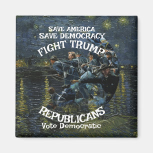 Aimant Vot Politique Patriotique Trump Parti Républicain