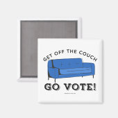 Aimant Vote 2024 - Sortez Du Canapé (Recto/Verso)
