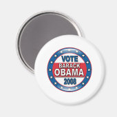 Aimant Vote Barack Obama 2008 (Recto/Verso)