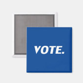 Aimant "vote" bleu, blanc - (Recto/Verso)