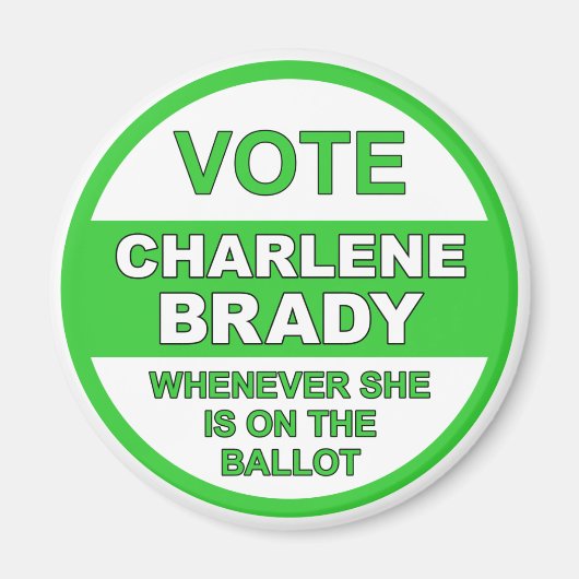 Aimant Vote Charlene Brady (Devant)