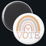 Aimant Vote | Cute Pastel Rainbow Text Design<br><div class="desc">Un joli arc-en-ciel pastel avec le message important - Vote.</div>