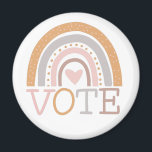Aimant Vote | Cute Pastel Rainbow Text Design<br><div class="desc">Un joli arc-en-ciel pastel avec le message important - Vote.</div>