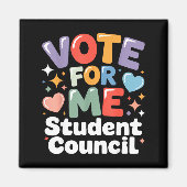 Aimant Vote For Me Student Council Vibes School Election (Devant)