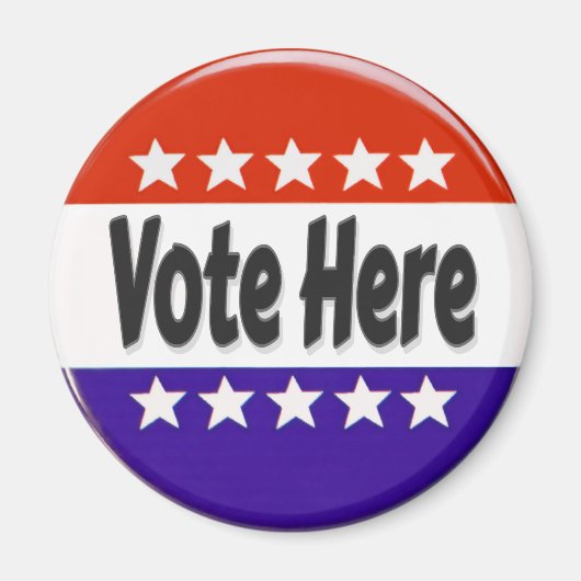 Aimant Vote ici (Devant)