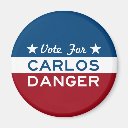 Aimant Vote Pour Carlos Danger (Devant)