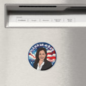 Aimant Vote pour Kamala Harris 2024 (In Situ (Lave-vaisselle))