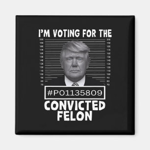 Aimant Vote Pour Le Condamné Felon Trump Mugshot Pro T