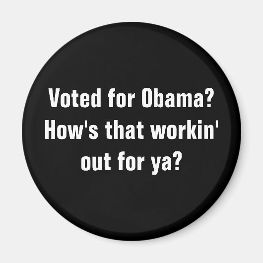 Aimant Voté pour Obama ? Comment ça marche pour toi ? (Devant)