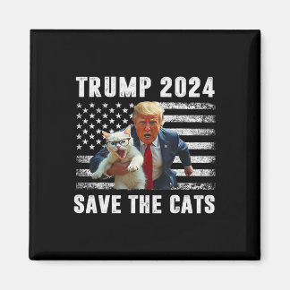 Aimant Vote Trump 2025 Funny Save The Cats 