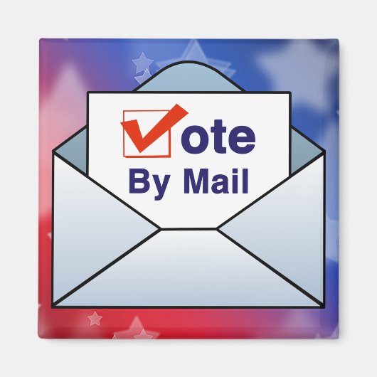 Aimant Voter par courrier (Devant)