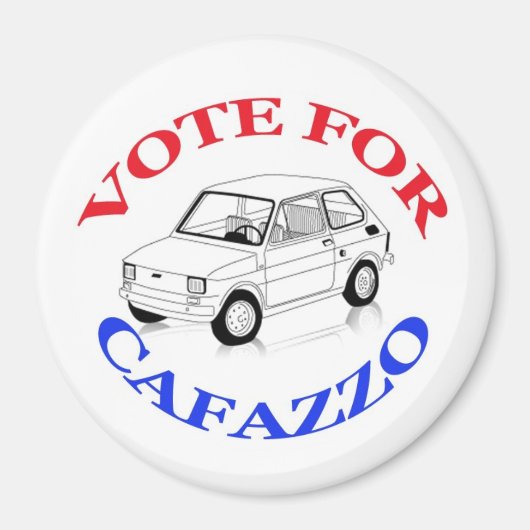 Aimant Voter Pour Cafazzo (Devant)