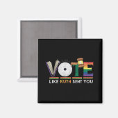 Aimant Votez comme si Ruth vous avait envoyé Marteau Fémi (Recto/Verso)