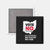 Aimant Votez Non Novembre Numéro 1  (Recto/Verso)