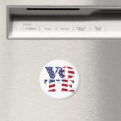 Aimant VOTEZ "V O T E" avec DRAPEAU DES ÉTATS-UNIS (In Situ (Lave-vaisselle))