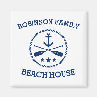 Votre Beach House Nom de famille Ancre Oars Stars